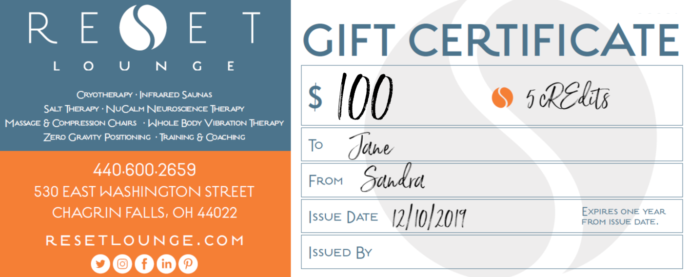 gift certificate