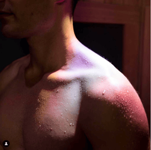 glowing skin infrared sauna